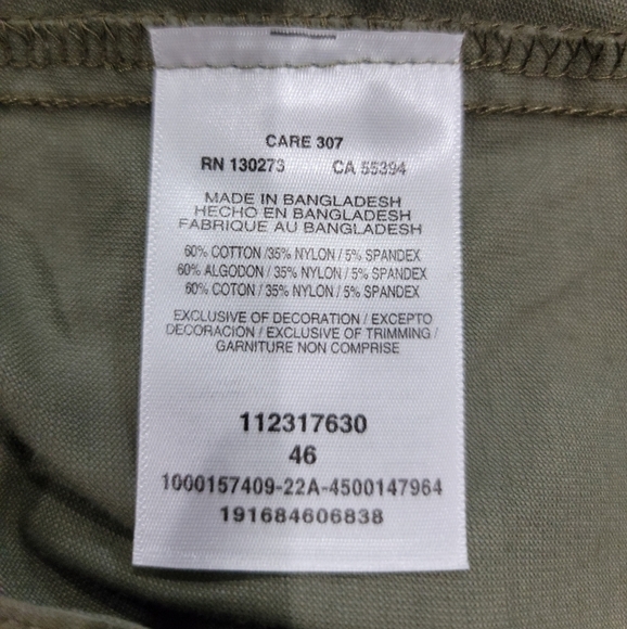 NWT Wrangler Big Men's Outdoor Seneca Short, Dusty Olive, Size 46 - Picture 7 of 10